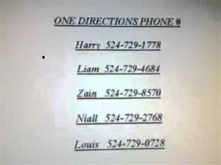 One Direction Phone Number WhatsApp Number Contact Number Mobile
