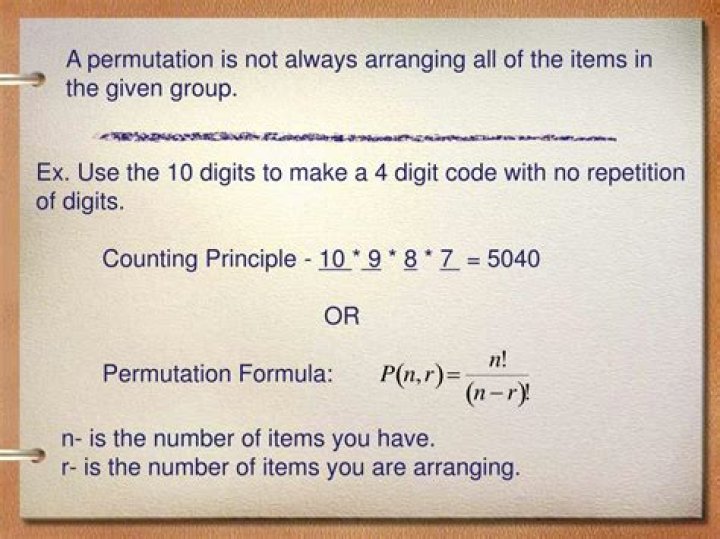 69 Combinations of 5